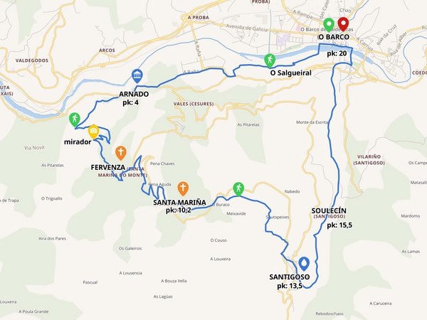 Mapa da ruta